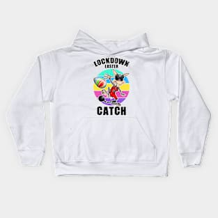 Lockdown Easter Funny Easter Bunny Kids Hoodie